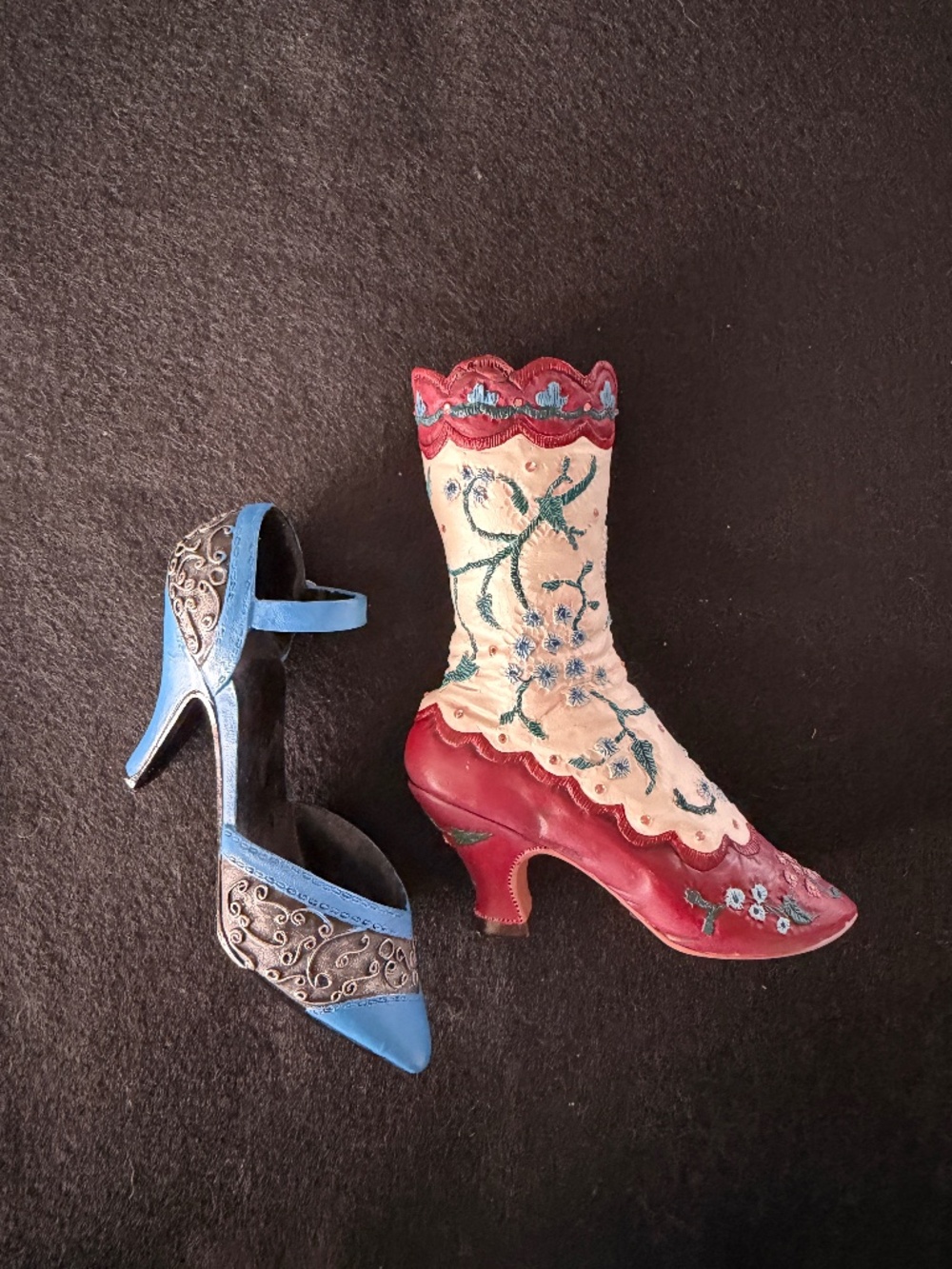 Vintage Miniature Shoe Collection With My Treasure And Just The Right Shoe Brand